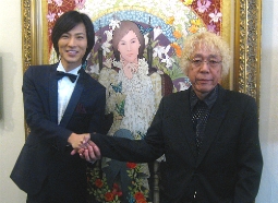山内惠介（左）、三國芳郎氏