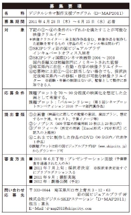 D-MAP2011募集要項