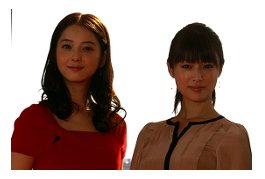 深田恭子(右)と佐々木希 TOKYOエアポート 深田 佐々木 .JPG